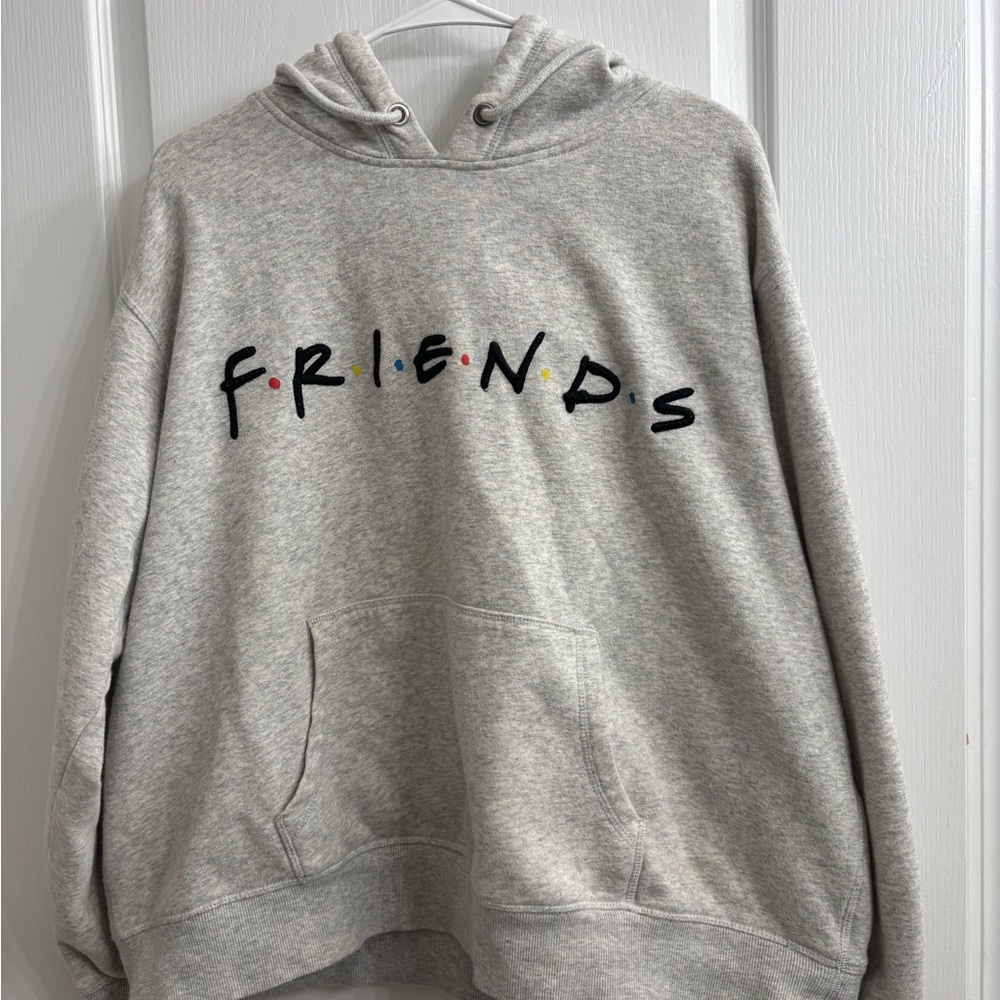 H&M Light Heathered Gray Friends Hoodie
